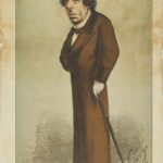Vanity Fair caricature of Disraeli, 1869, from the Jewish Museum London collection
