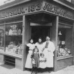 Exterior of Kahn and Botsmann�s salt beef and provisions shop in Brick Lane, London, from the Jewish Museum London collection
