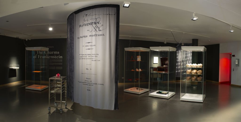 Panoramic view of Charms of Frankenstein exhibition