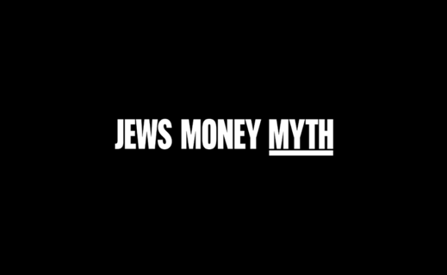 Text saying Jews, Money, Myth